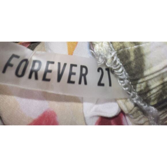 Forever 21 Swimsuit Coverup Romper Women Small Short Floral Beach Swim Wear - Picture 8 of 8